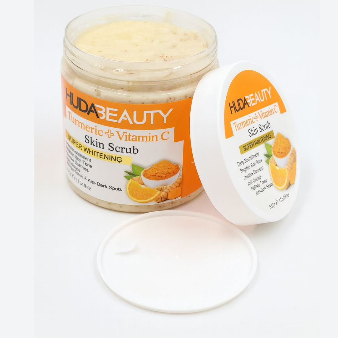 Huda eauty's Turmeric + Vitamin C Skin Scurb